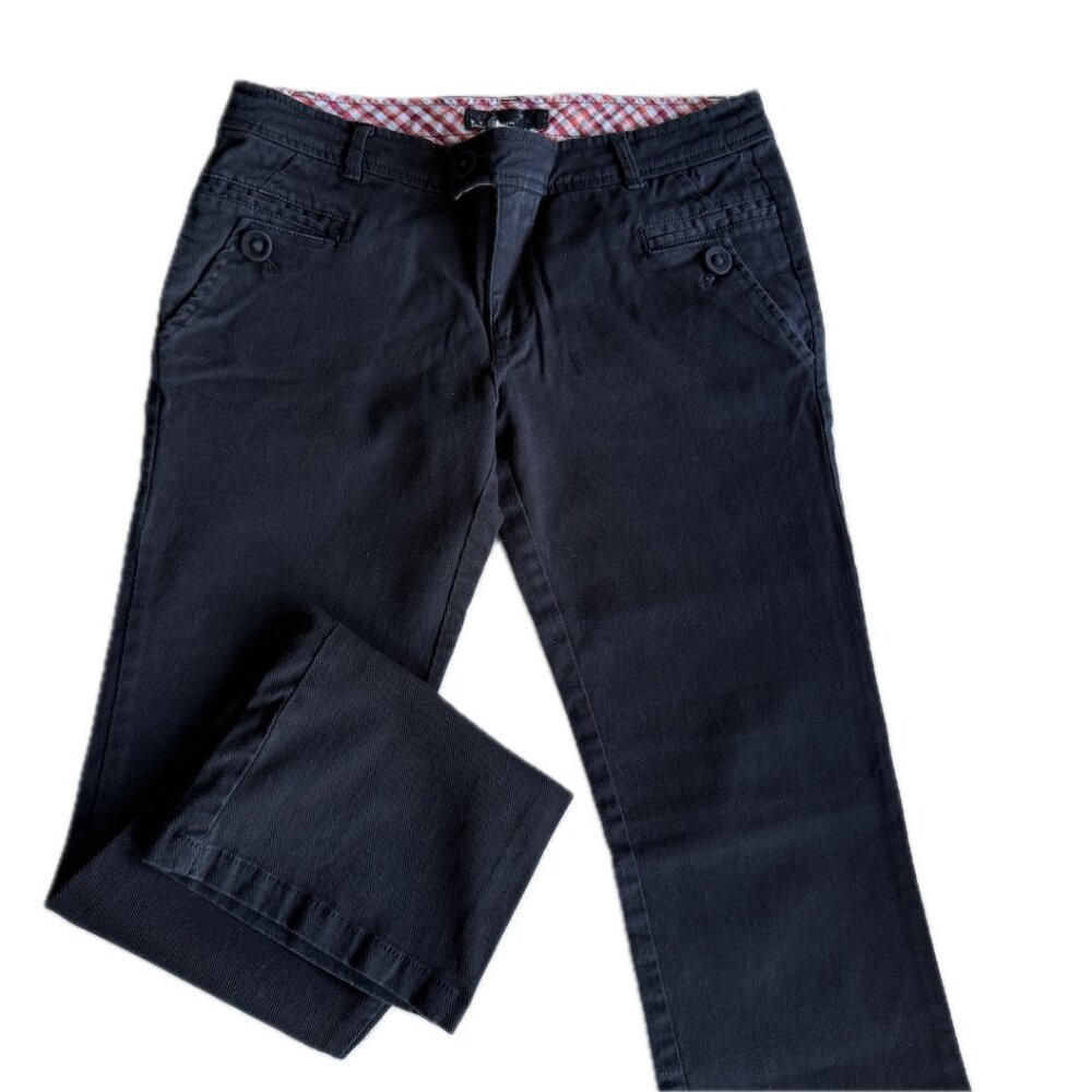 b+ab Womens Black Cropped Low Rise Jean Sz. 38